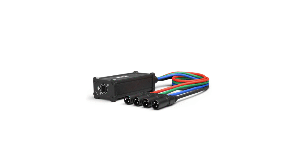 4-Channel XLR to RJ45 Ethercon Audio Snake