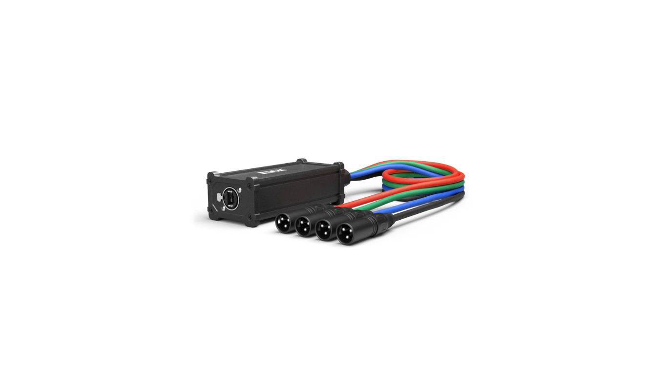 4-Channel XLR to RJ45 Ethercon Audio Snake